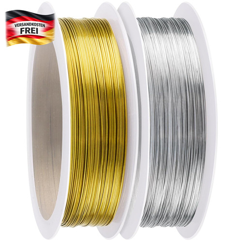 Basteldraht 3mm gold - basteldraht,