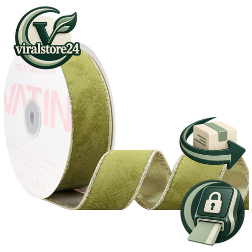 Weihnachts samtband 8cm - 3,8cm, x