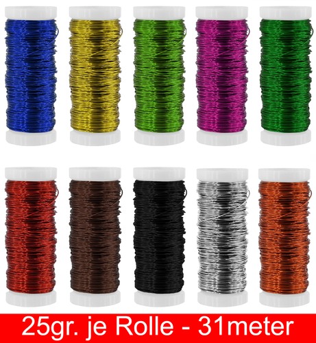 Basteldraht 62m - (0,11, eur/m)